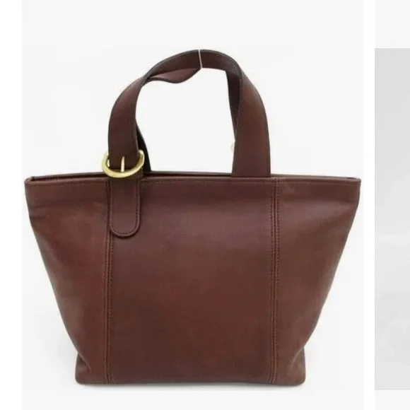 Vintage Coach Waverly Brown Leather Bag #4133 - Picture 1 of 10